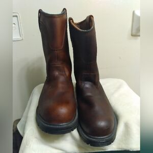 Herman Survivors Steel Toe Brown Leather Boots Mens sz 10